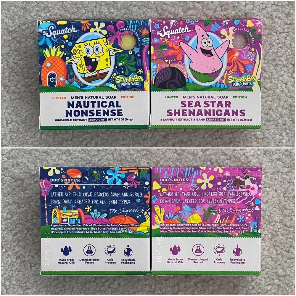 Dr. Squatch Nautical Nonsense, Sea Star Shenanigans Bricc Soap + Deodorant Set